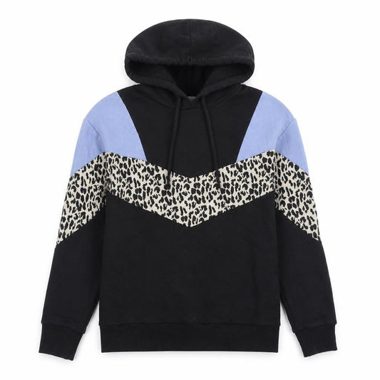 Papaya Womens Multicoloured Animal Print Polyester Pullover Hoodie Size S  Pullover