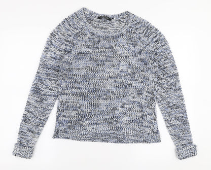 Select Womens Multicoloured Round Neck  Acrylic Pullover Jumper Size 10