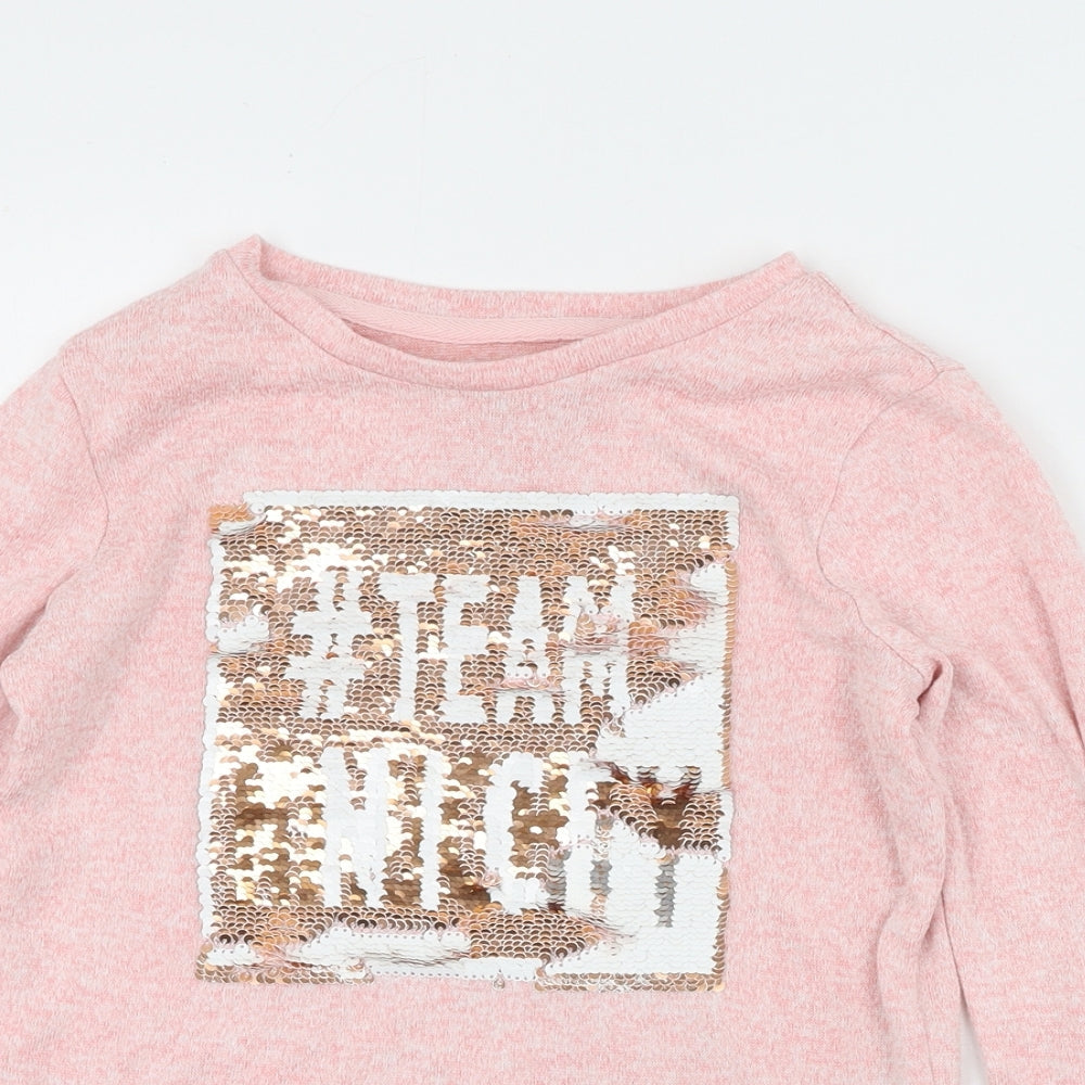 Primark Girls   Polyester Pullover Casual  Round Neck  - #teamnice