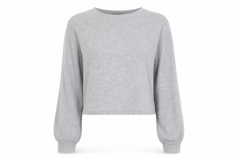 I SAW IT FIRST Womens Grey Round Neck  Polyester Pullover Jumper Size 14