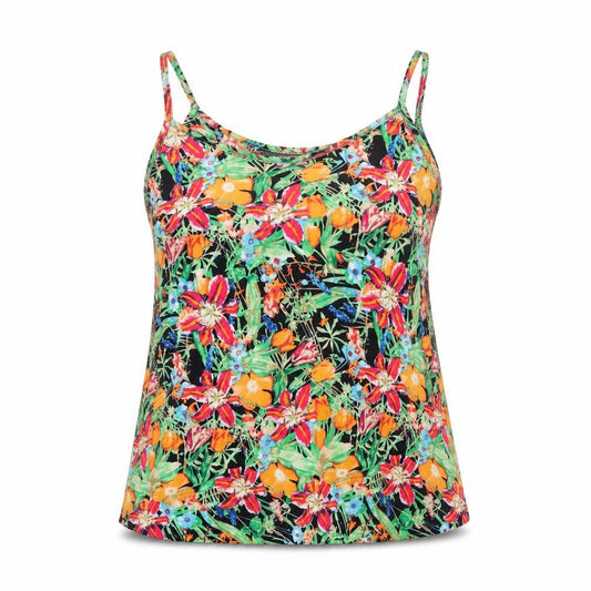 Exhibit Womens Multicoloured Floral Polyester Camisole Tank Size 10 V-Neck