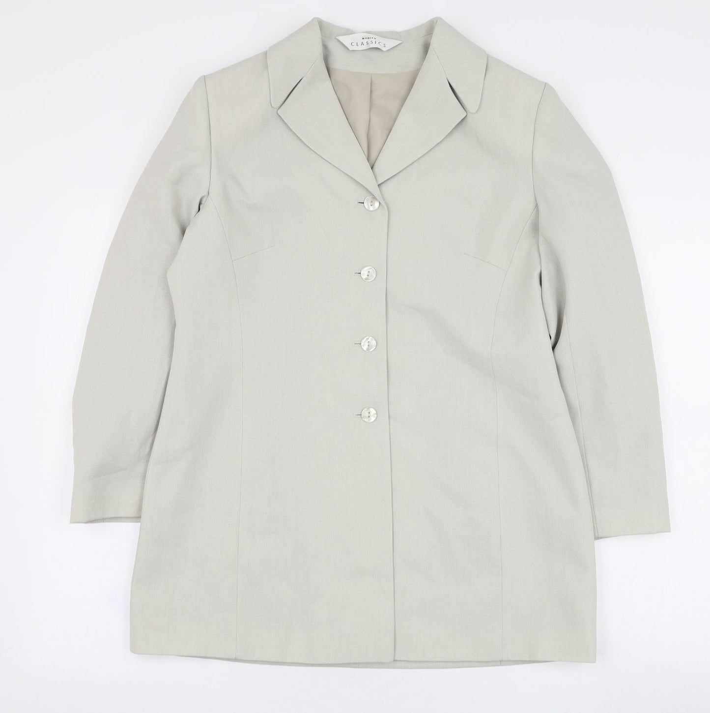 Modern Classics Womens Green   Jacket Blazer Size 14  Button