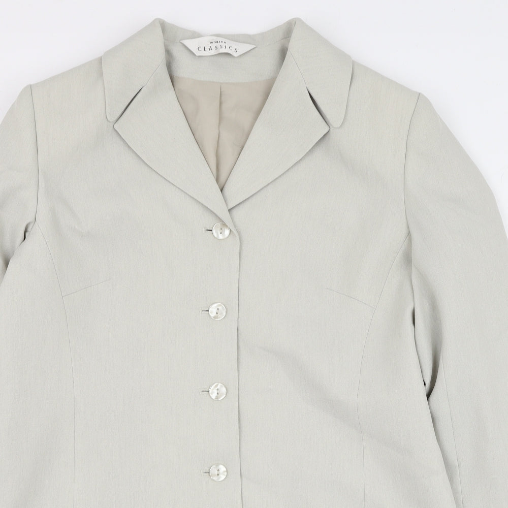 Modern Classics Womens Green   Jacket Blazer Size 14  Button