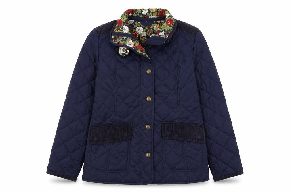 Avenue Womens Blue   Quilted Coat Size S  Zip