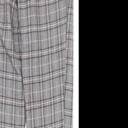 Primark Womens Multicoloured Plaid Polyester Capri Trousers Size 8 L24.5 in Regular Zip