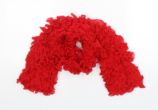 Preworn Womens Red  Polyester  Scarf