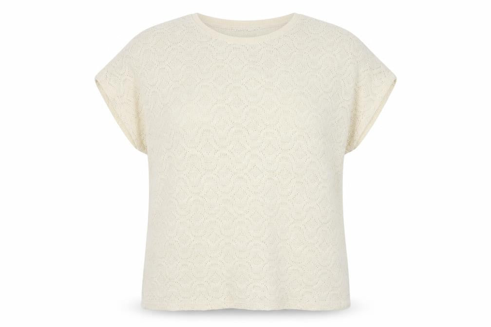 George Womens Ivory Round Neck  Polyester Pullover Jumper Size 14