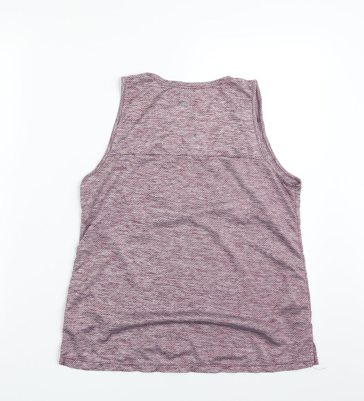 Dunnes Stores Womens Purple Geometric 100% Polyester Basic Tank Size 8 Scoop Neck Pullover