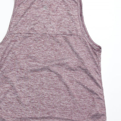 Dunnes Womens Purple Geometric 100% Polyester Basic Tank Size 8 Scoop Neck Pullover