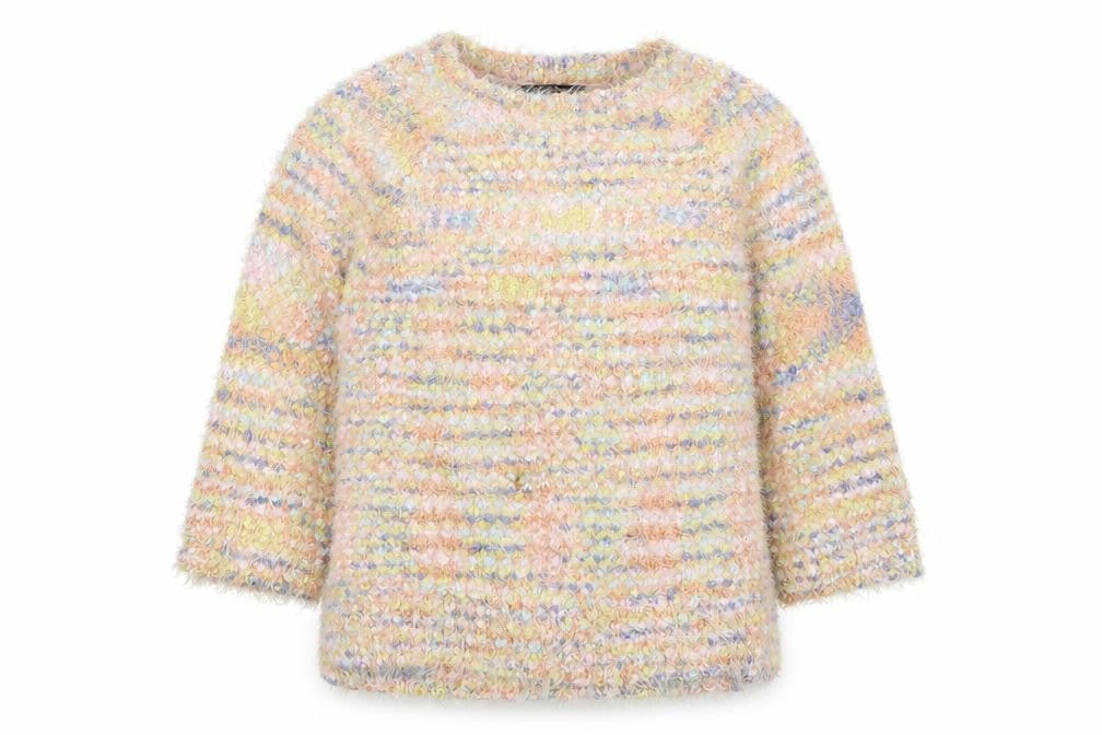 Miss Selfridge Womens Multicoloured Crew Neck  Polyester Pullover Jumper Size 8
