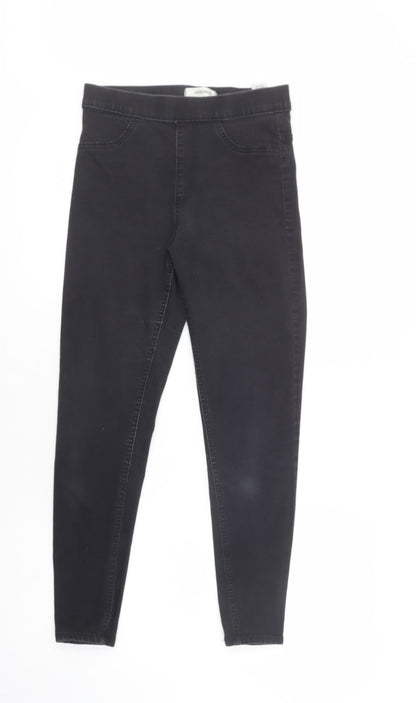 Marks & Spencer Womens Black  Cotton Jegging Jeans Size 8 L26 in Regular