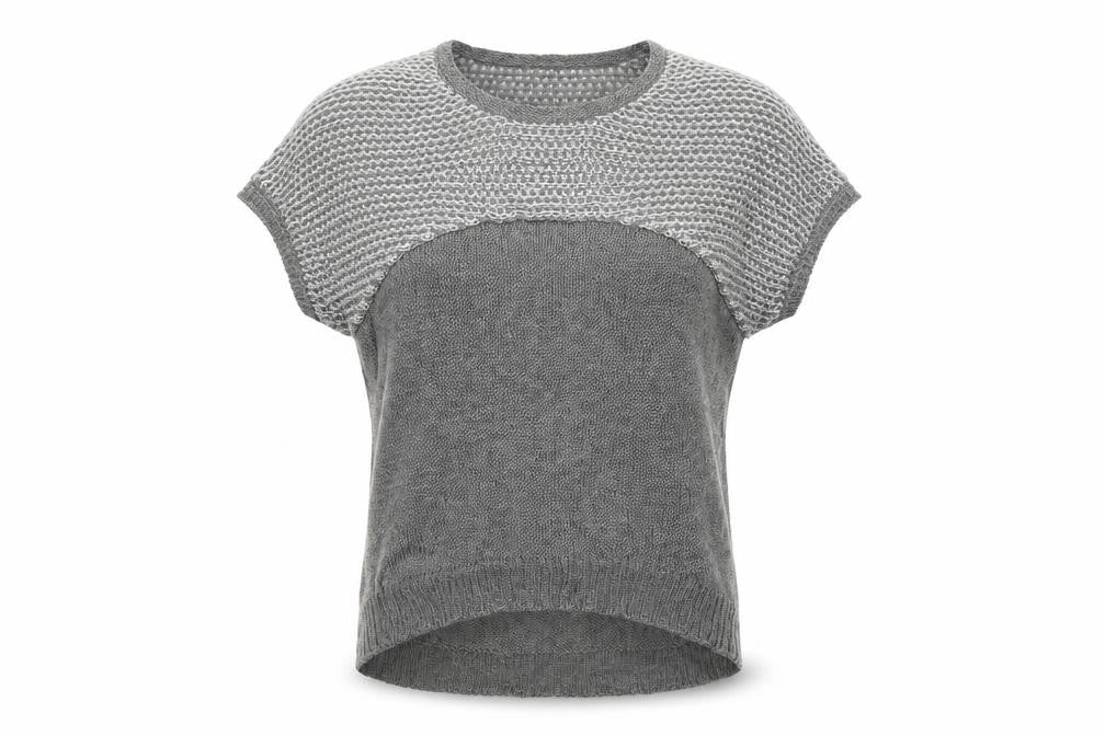 Duffy Womens Grey Scoop Neck  Linen Pullover Jumper Size S