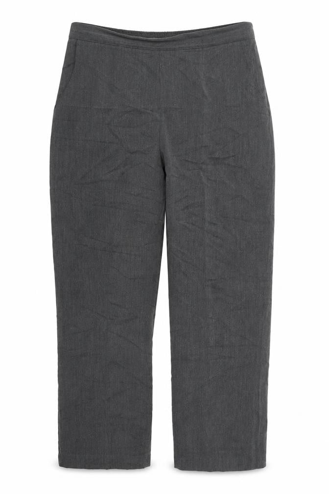 Pinns Womens Grey  Polyester Trousers  Size 12 L24.5 in Regular