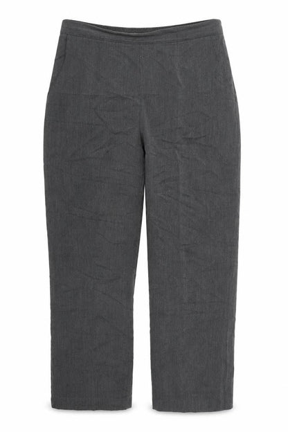 Pinns Womens Grey  Polyester Trousers  Size 12 L24.5 in Regular