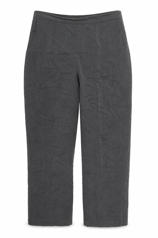 Pinns Womens Grey  Polyester Trousers  Size 12 L24.5 in Regular