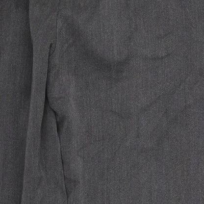 Pinns Womens Grey  Polyester Trousers  Size 12 L24.5 in Regular