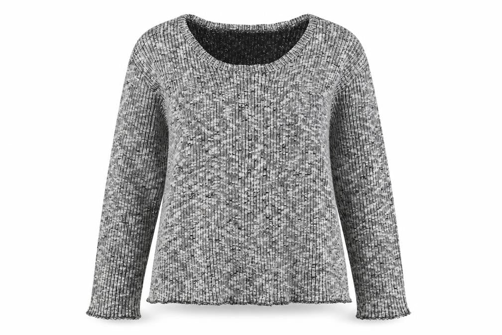 Jealous Womens Grey Round Neck  Acrylic Pullover Jumper Size S