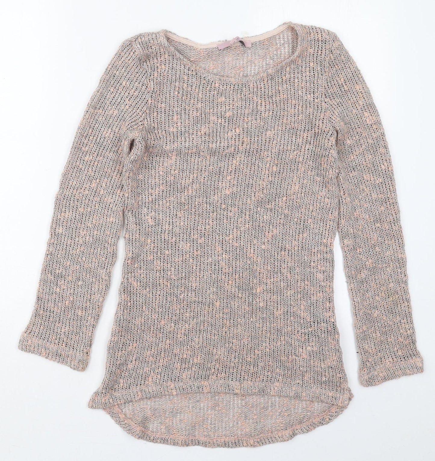 NEXT Womens Pink Round Neck  Acrylic Pullover Jumper Size 8