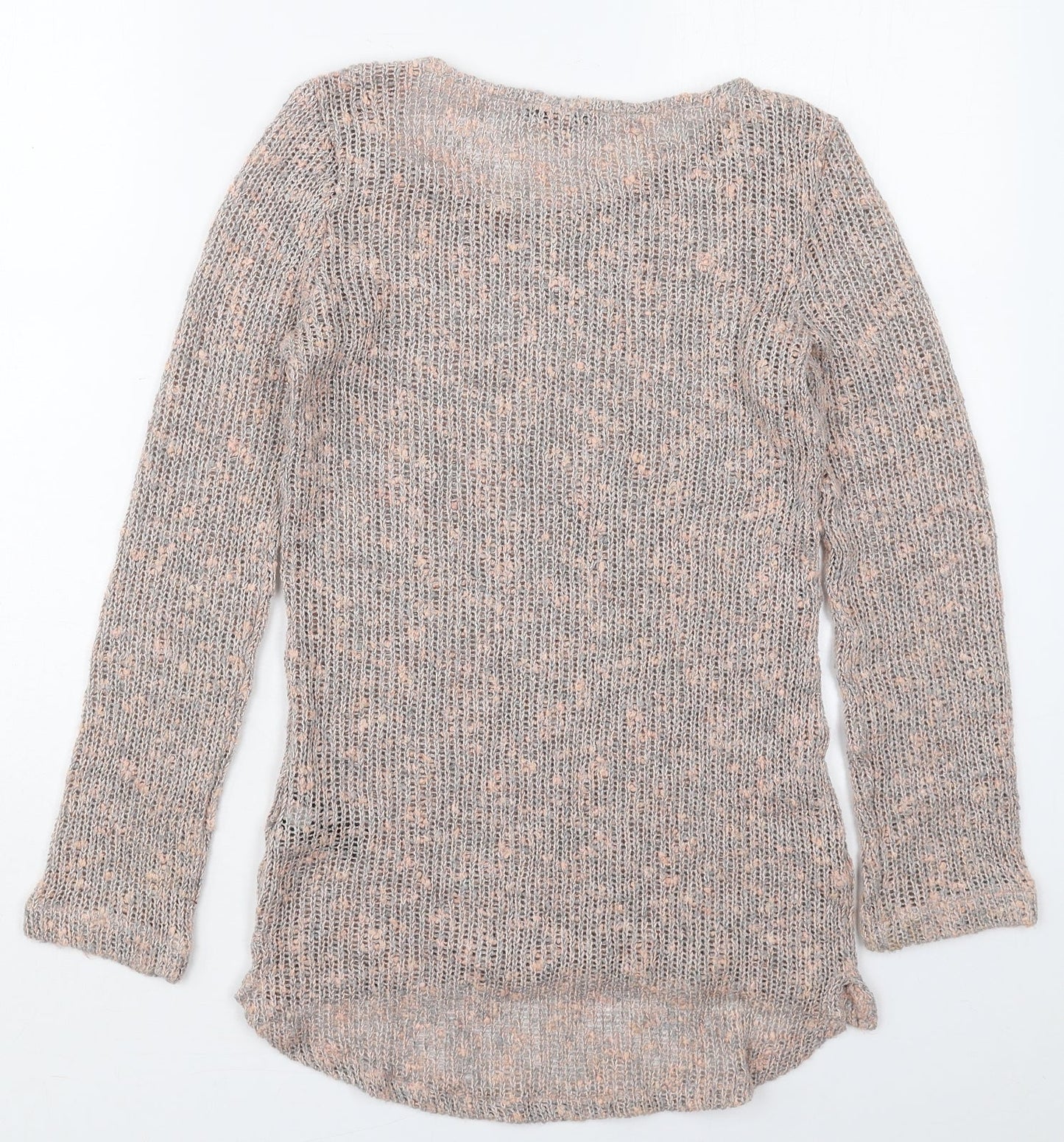 NEXT Womens Pink Round Neck  Acrylic Pullover Jumper Size 8