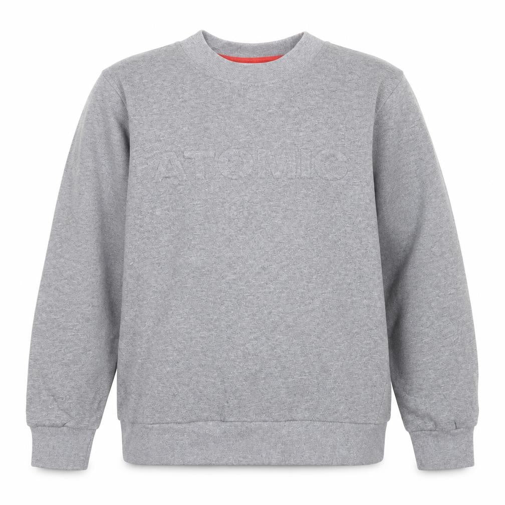 ATOMIC Boys Grey  Cotton Pullover Sweatshirt Size M  Pullover - 13 +