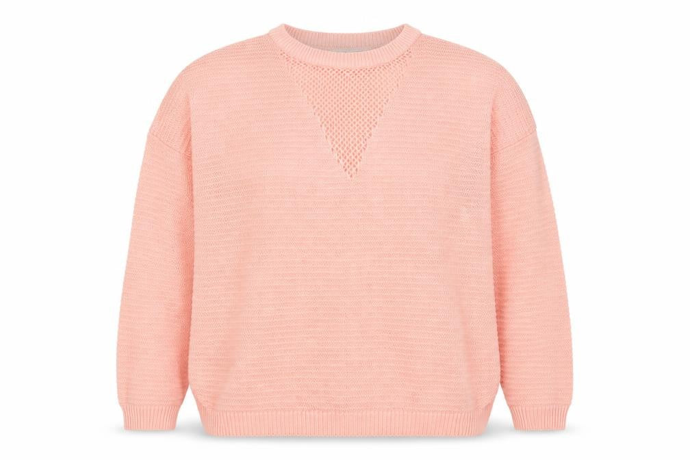 Primark Womens Pink Round Neck  Acrylic Pullover Jumper Size M