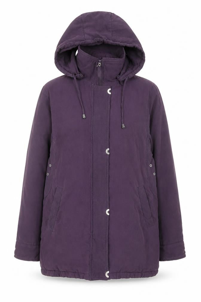 Classics Womens Purple   Pea Coat Coat Size 14  Zip