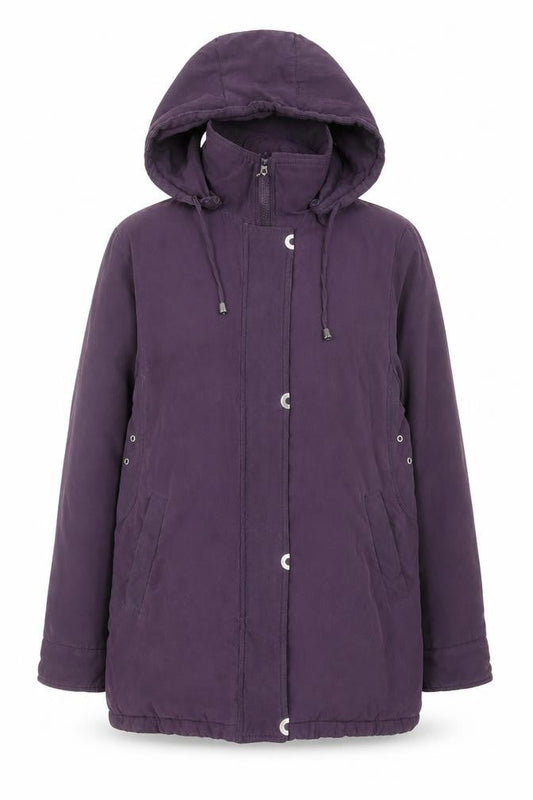 Classics Womens Purple   Pea Coat Coat Size 14  Zip