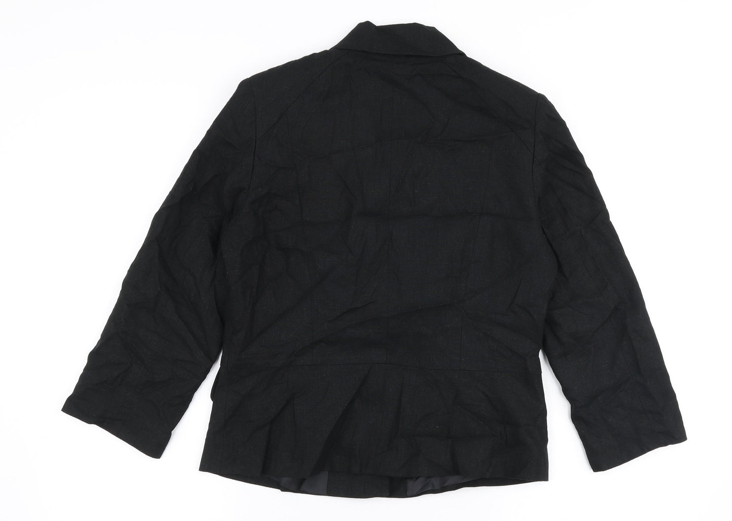 Autonomy Womens Black   Jacket Blazer Size 10  Button