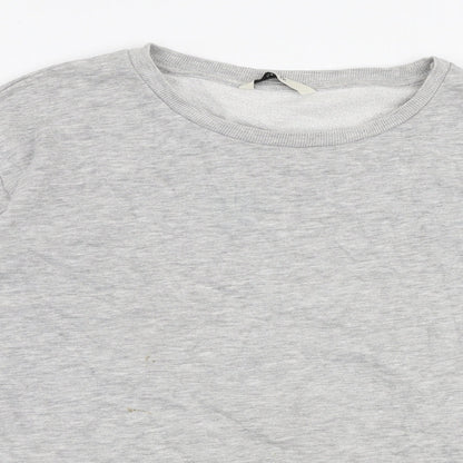 George Womens Grey  Cotton Pullover Sweatshirt Size 8  Pullover