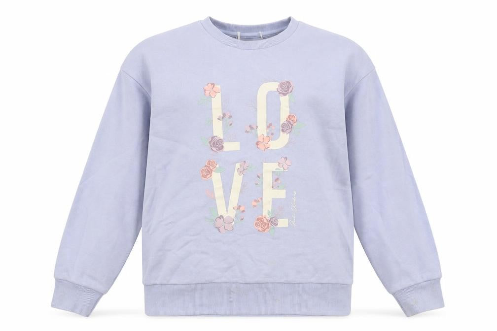 Primark Girls Purple  Cotton Pullover Sweatshirt Size 11-12 Years  Pullover - Love