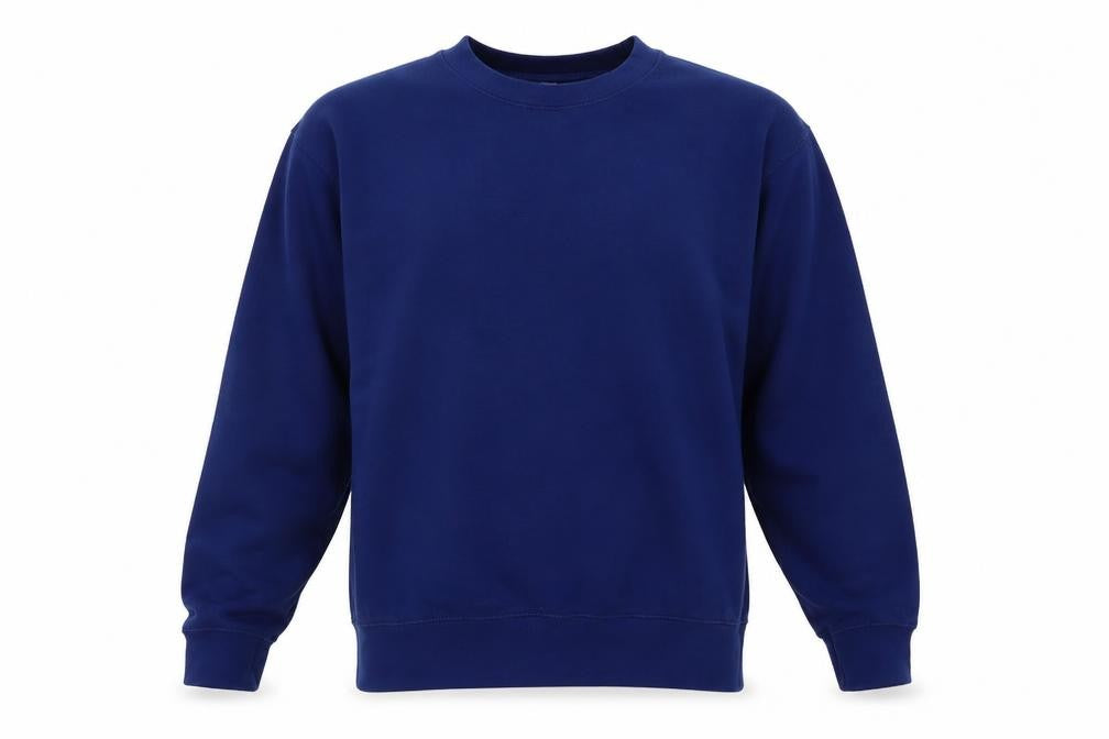 Casual classic Mens Black Round Neck  Polyester Pullover Jumper Size L