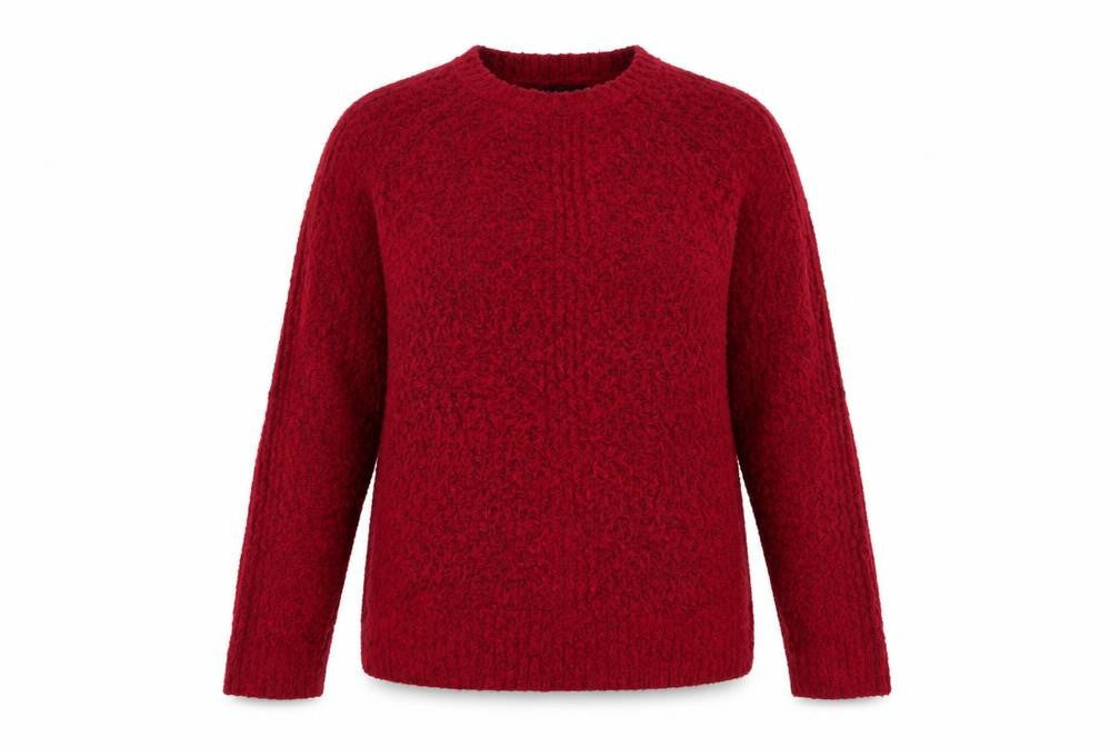Marks & Spencer Womens Pink Round Neck  Acrylic Pullover Jumper Size S   - Side slit