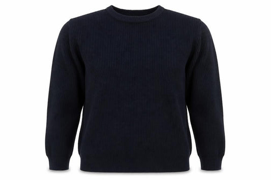 Authentic Mens Blue Round Neck  Acrylic Pullover Jumper Size M