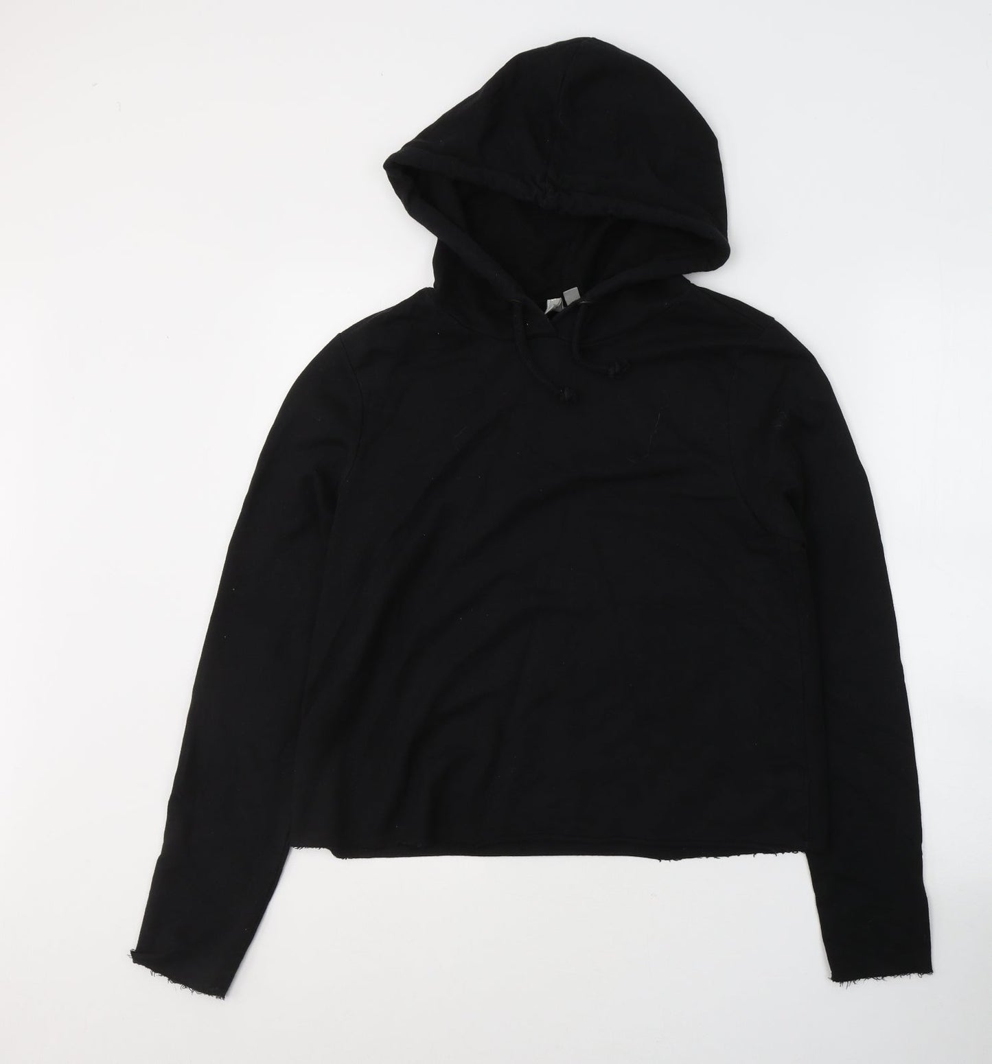 ASOS Womens Black  Cotton Pullover Hoodie Size 8  Pullover