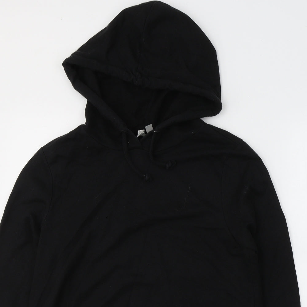 ASOS Womens Black  Cotton Pullover Hoodie Size 8  Pullover