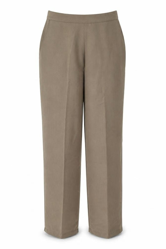 Preworn Womens Brown  Polyester Trousers  Size 16 L27.5 in Regular