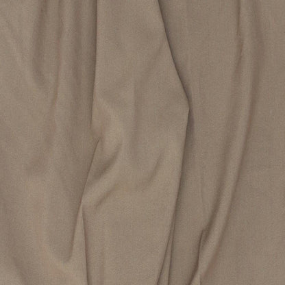 Preworn Womens Brown  Polyester Trousers  Size 16 L27.5 in Regular