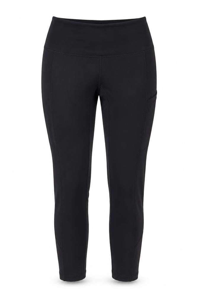WORKOUT Womens Black  Polyester Pedal Pusher Leggings Size XS L27 in Regular Pullover