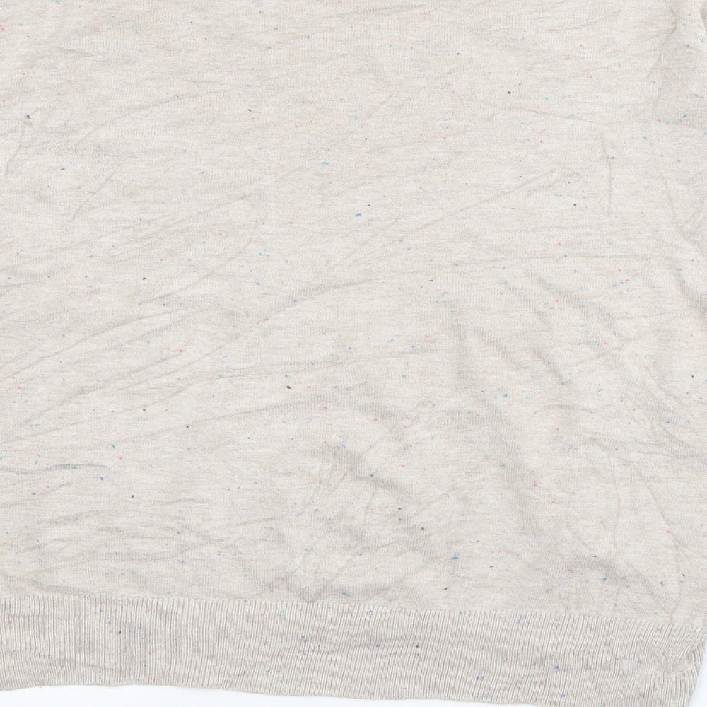 H&M Womens Grey Crew Neck  Acrylic Pullover Jumper Size S