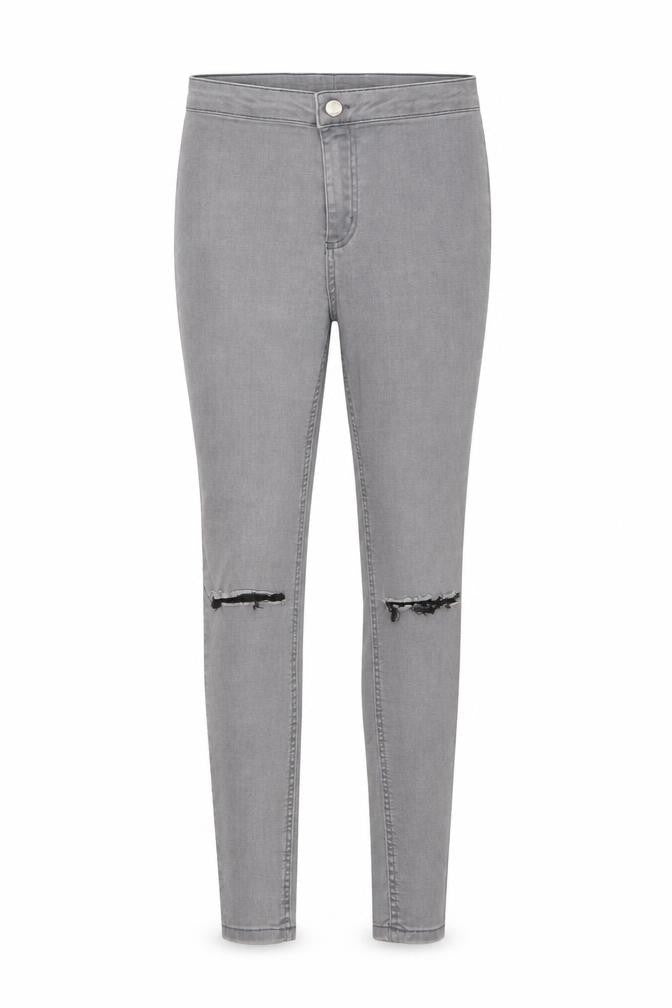 New Look Womens Grey  Cotton Skinny Jeans Size 10 L27 in Regular