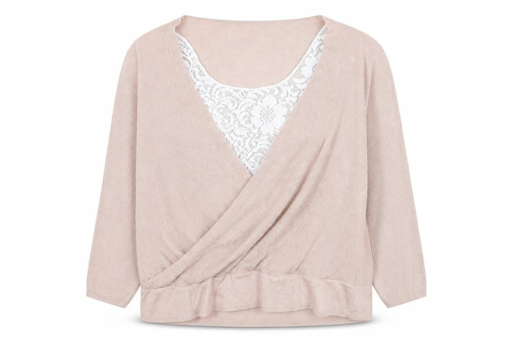 Marks & Spencer Womens Pink Round Neck  Acrylic Pullover Jumper Size 16