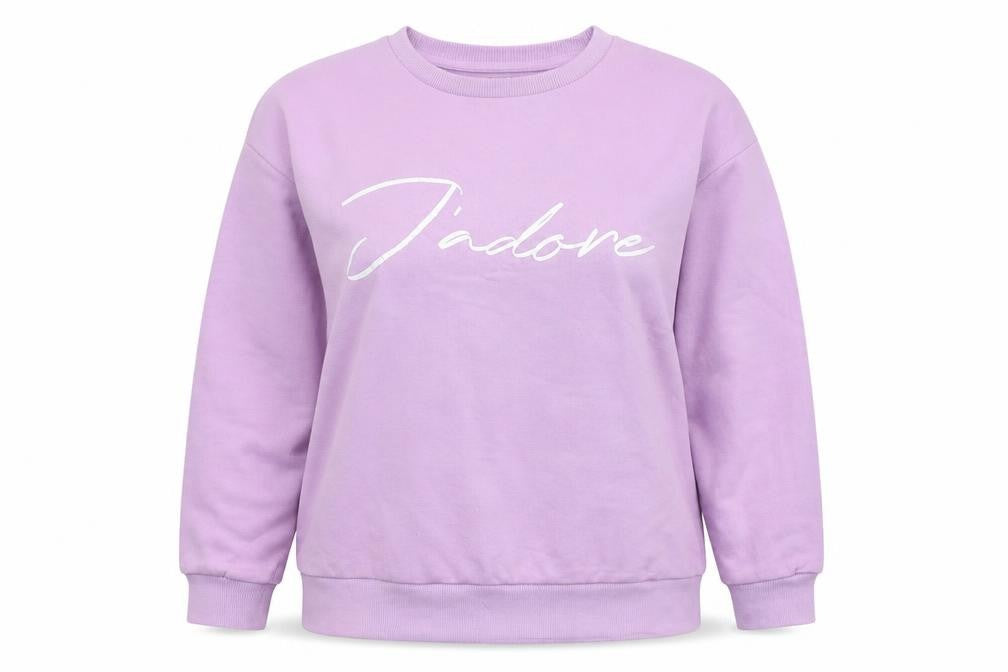 Pep&Co  Womens Purple  Cotton Pullover Sweatshirt Size 8  Pullover - J'Adore