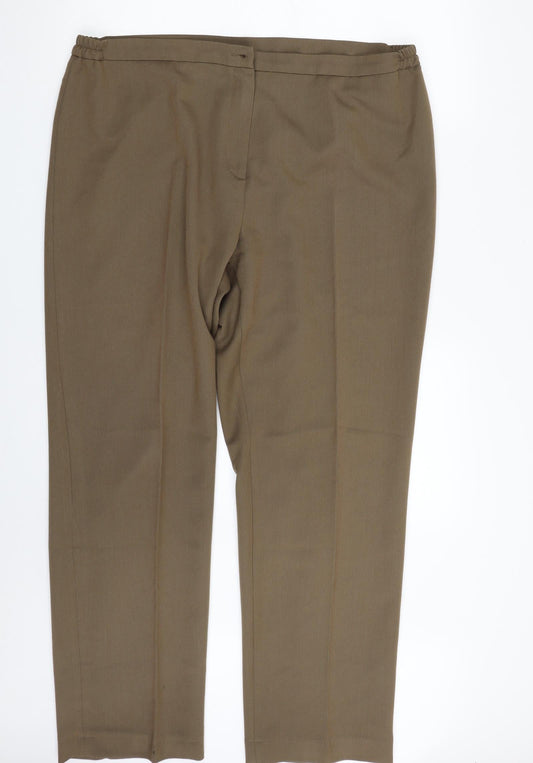 GERARD  Womens Green  Polyester Trousers  Size 18 L30 in Regular Zip
