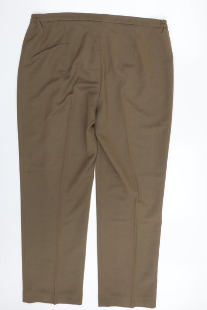 Gerard Womens Green  Polyester Trousers  Size 18 L30 in Regular Zip