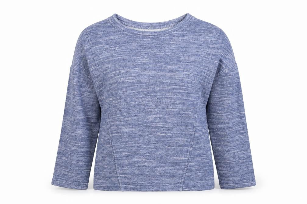 F&F Womens Blue  Polyester Pullover Sweatshirt Size 6  Pullover