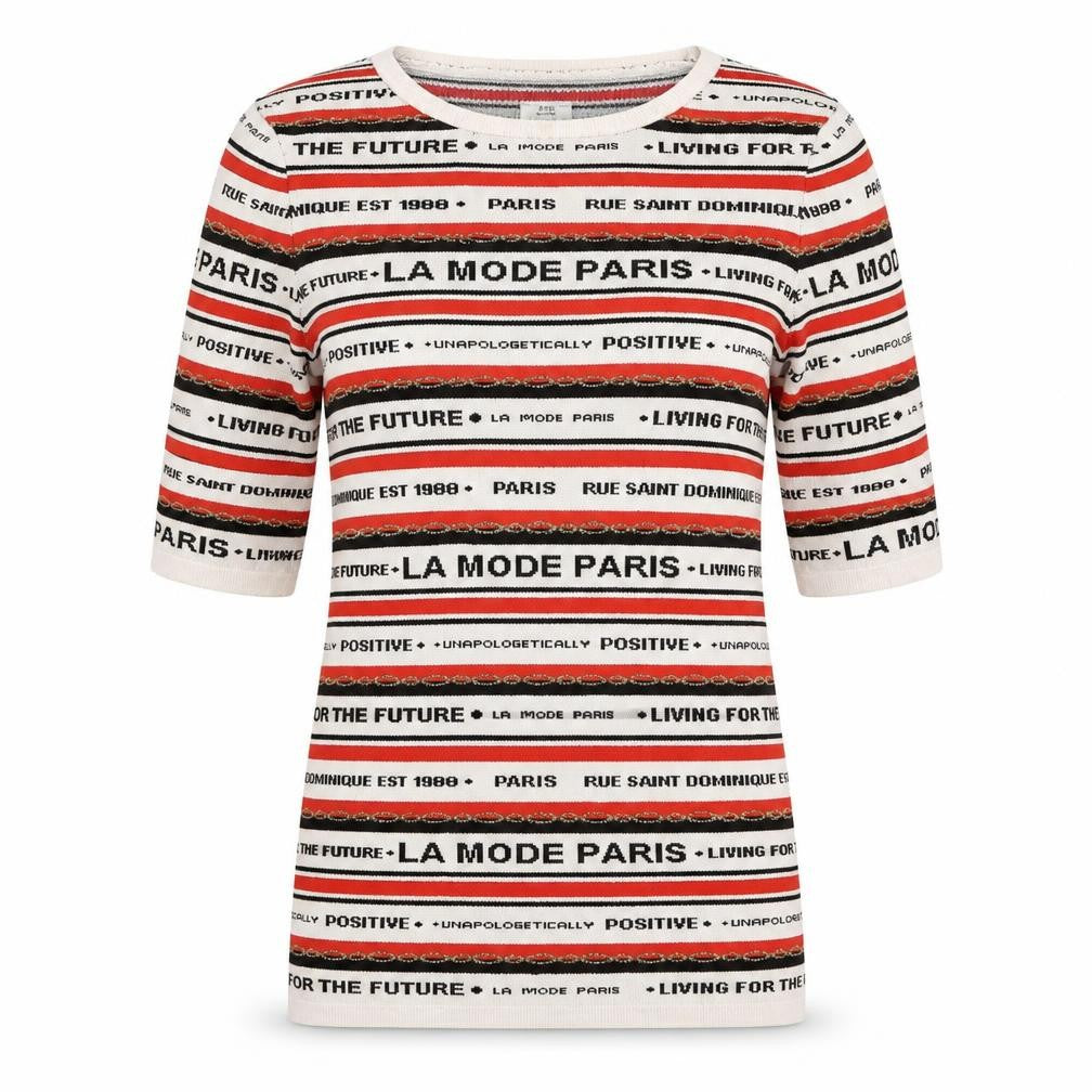 River Island Womens Multicoloured Crew Neck Striped Polyamide Pullover Jumper Size 8   - LA MODE PARIS