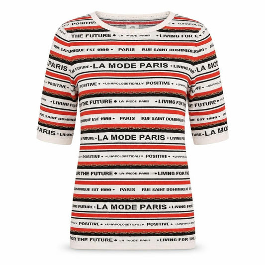 River Island Womens Multicoloured Crew Neck Striped Polyamide Pullover Jumper Size 8   - LA MODE PARIS