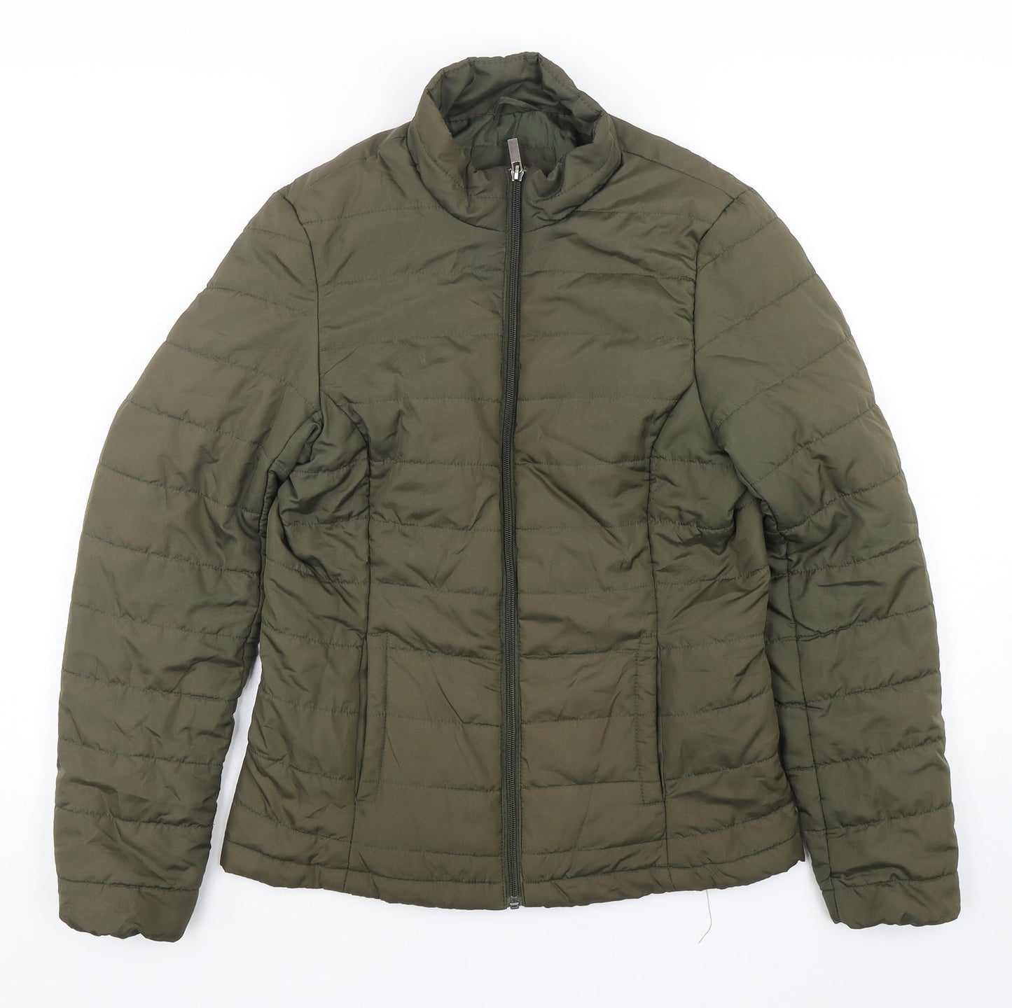 Marks and Spencer Womens Green   Puffer Jacket Jacket Size 6  Zip