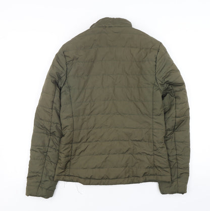 Marks & Spencer Womens Green   Puffer Jacket Jacket Size 6  Zip