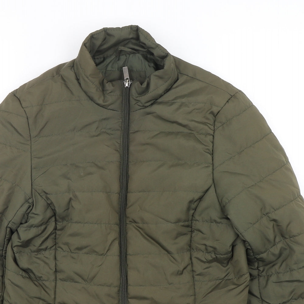 Marks and Spencer Womens Green   Puffer Jacket Jacket Size 6  Zip
